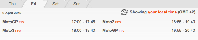 Horaires diffusions moto GP Quatar 2012 Captur48