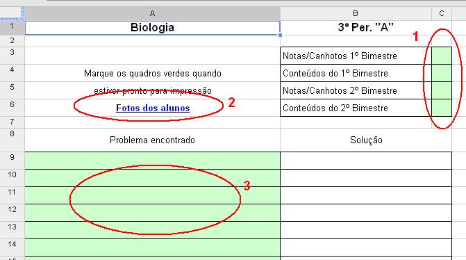 Alterações no diário para o 2º semestre de 2011 Diario10