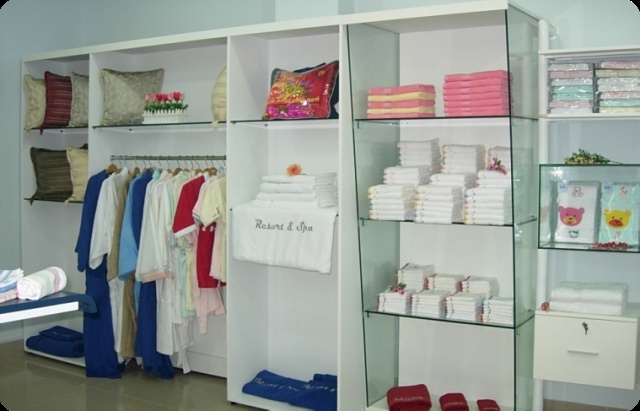 Showroom khăn cao cấp Mollis tại triển lãm thời trang Mollis14