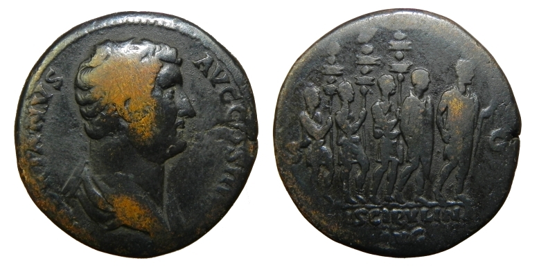 Les enseignes militaires dans la numismatique romaine Hadria11