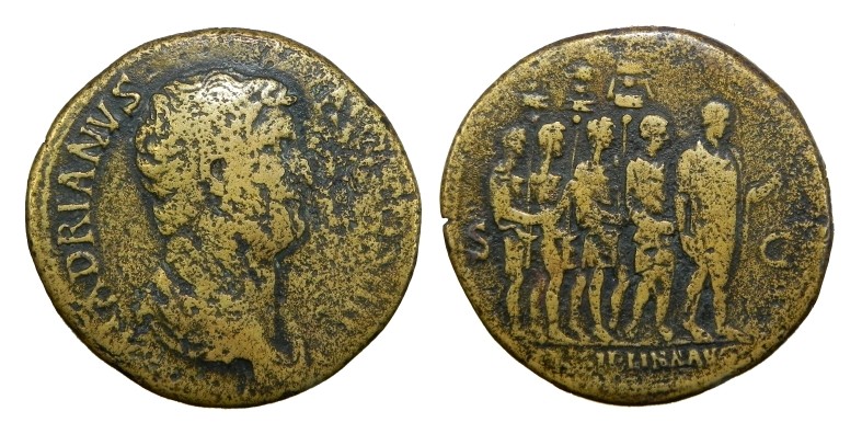 Les enseignes militaires dans la numismatique romaine Hadria12