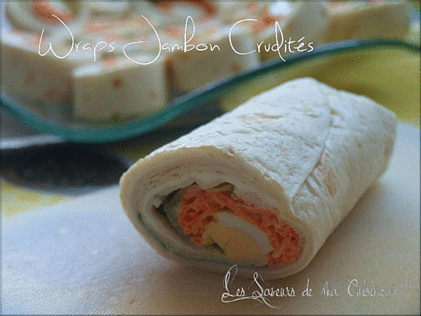 Wraps jambon crudités Wraps10