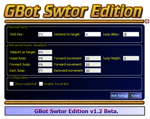 GBot Swtor Edition v1.3.0 Beta Gbot110