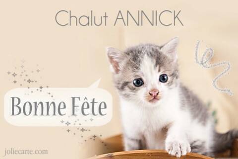 Joyeux Anniversaire Annick
