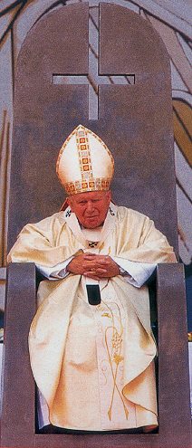 Le Pape Jean-Paul II, un sataniste ? Trone_10
