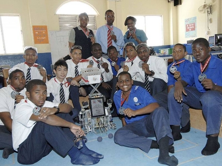 JAMAICA COLLEGE'S robotics team, dubbed the Golden Griffins Jcrobo10