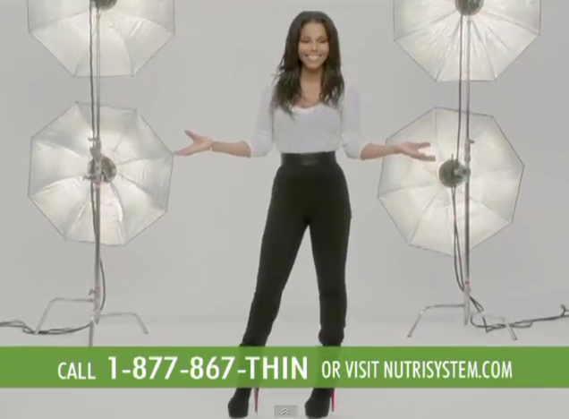 Janet Jackson show of banging body in nutrisystem ad Screen11