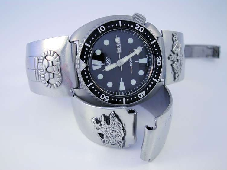 Projet custom sur base Seiko 6309 Bis => 6105 Olonga10