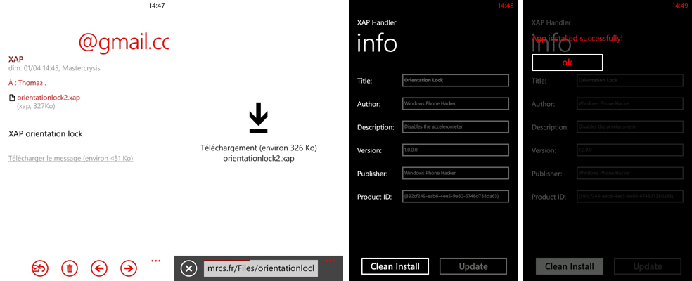 [SOFT][XAP] XAPHandler : Installer des XAP depuis votre Windows Phone Xaphan10