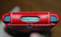 [ORDICA-STORE] Housse Issentiel - étui cuir volet ouvrant "Tradition Ultra Mince" rouge grainé Nokia Lumia 800 Acc310