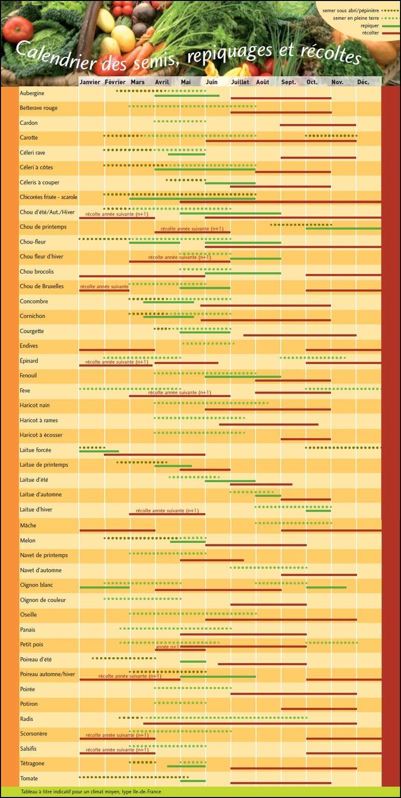 Le Calendrier des Semis, repiquages et récoltes Calend10