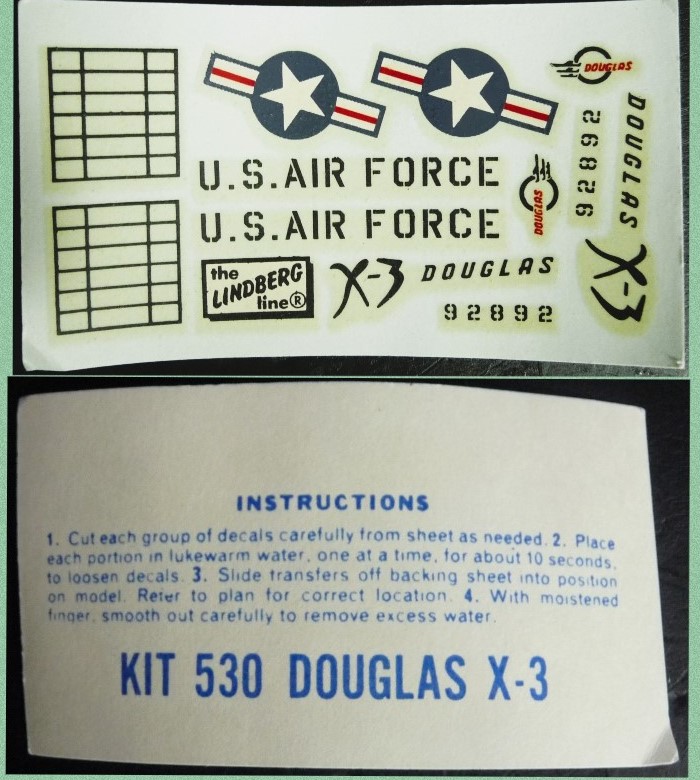 [LINDBERG] DOUGLAS X-3 SUPERSONIC STILETTO  1/48ème Réf: 530:98 917