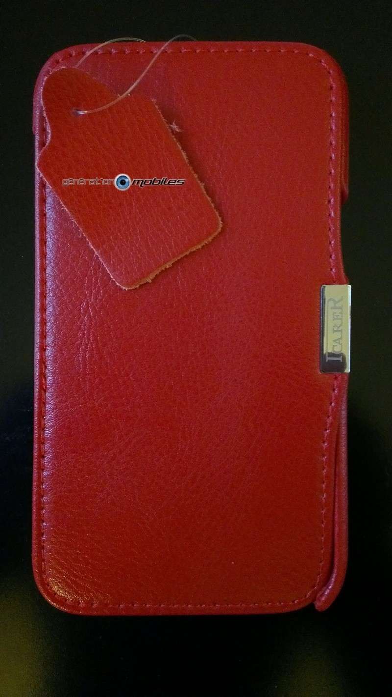 [ORDICA-STORE] Test de l'étui/Housse Volet Ouvrant Portefeuille Samsung Galaxy Note 2 - I-Carer - Rouge Imag0133