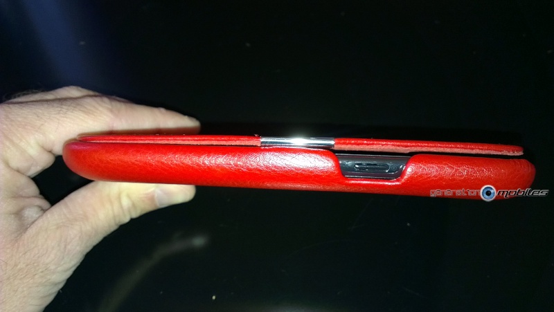 [ORDICA-STORE] Test de l'étui/Housse Volet Ouvrant Portefeuille Samsung Galaxy Note 2 - I-Carer - Rouge Imag0213
