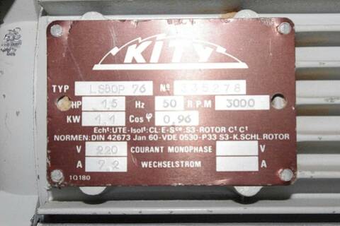 Problème câblage moteur Kity 617
