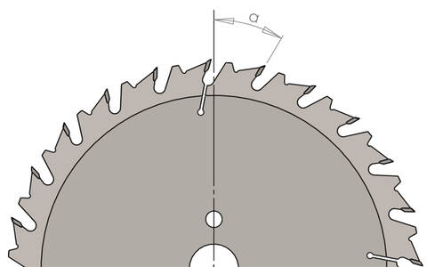 Lames de scies série 354 - lame de scie circulaire de mise à format -  denture gouge