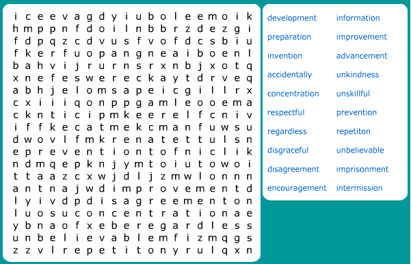 Find the Words Event10