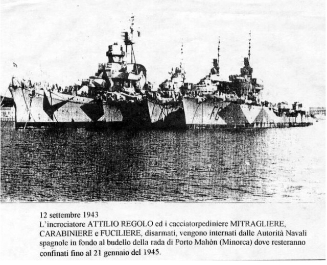 8 septembre 1943,la flotte italienne se rend aux Alliés Attili10