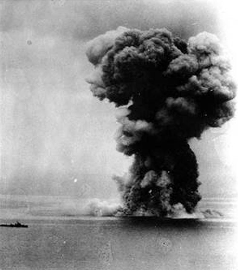 La fin du Yamato le 7 avril 1945 Yamato13