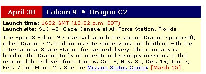 Falcon 9(Dragon2)lancemant le 30-04-2012 Lancem19