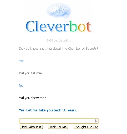 CLEVERBOT MADNESS. Tomrid10