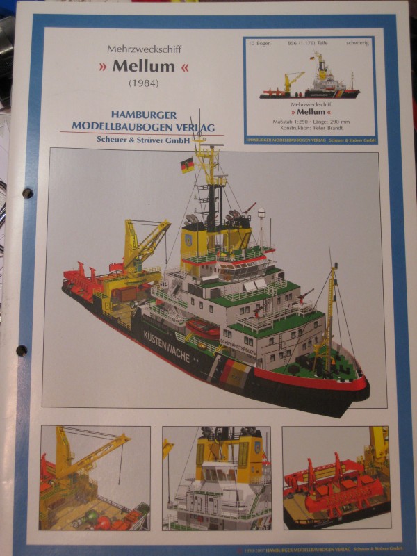 Mehrzweckschiff Mellum HMV in 1:250 Bauanl10