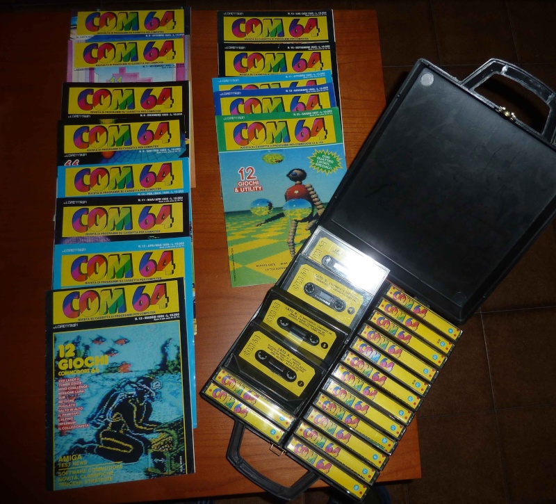 VENDO C128 + stampante registratori e giochi su cassetta x C64/128 Com6410