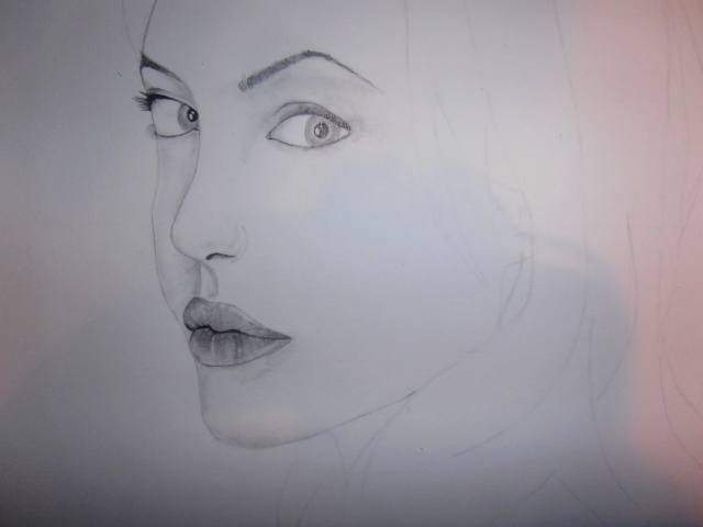 Angelina Jolie, graphite 1h3010