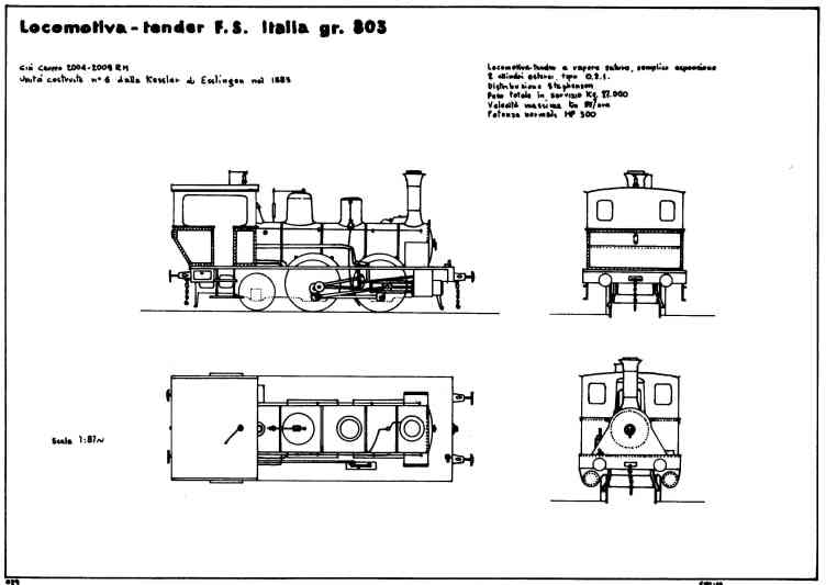 Locomotiva-tender F.S. Italia gr803 Treno_10