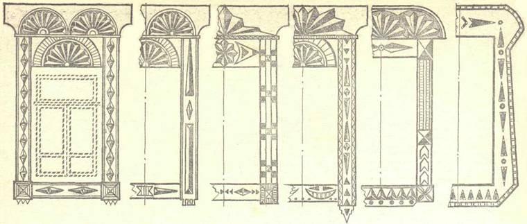 Орнамент - узоры наличников окон, ажурное обрамление крыльца Dnnddd24