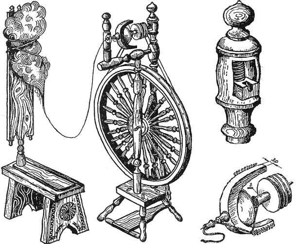 "Русская самопрялка" с ножным приводом Dynndd31