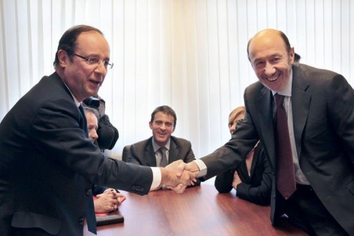 Hollande rencontre le chef du PSOE Alfredo Perez Rubalcaba Photo_22