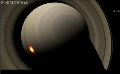 El impacto de la 'súpertormenta' que azotó Saturno Saturn10