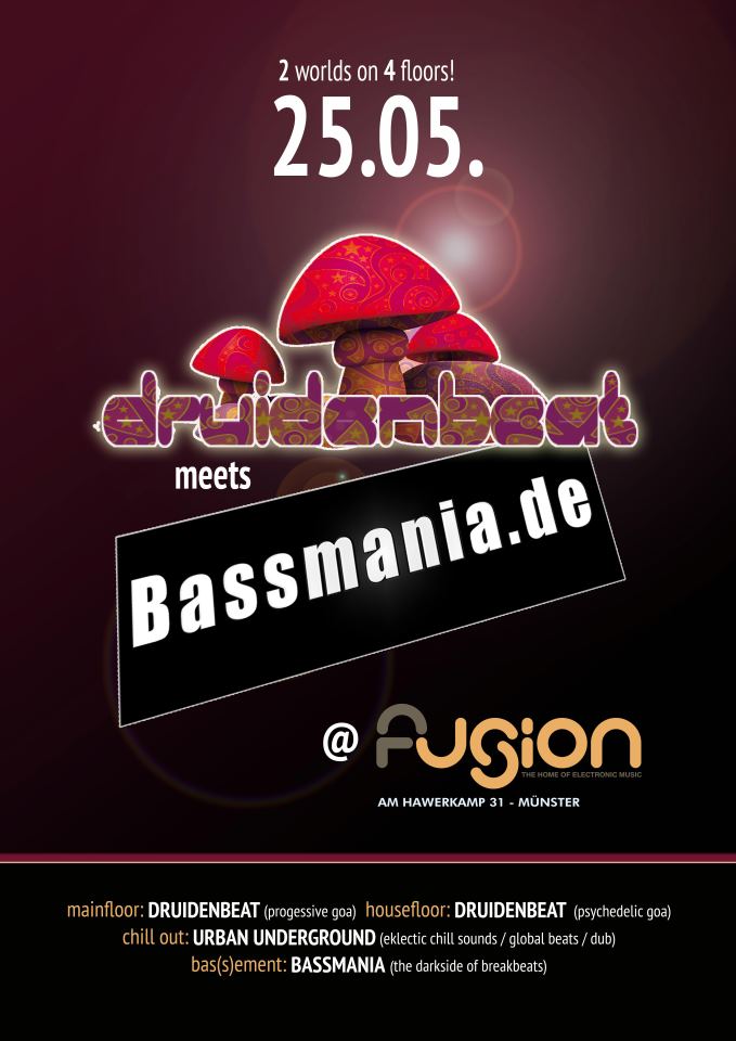 25.5.2012: Druidenbeat meets Bassmania @ Fusion club, Münster Party11