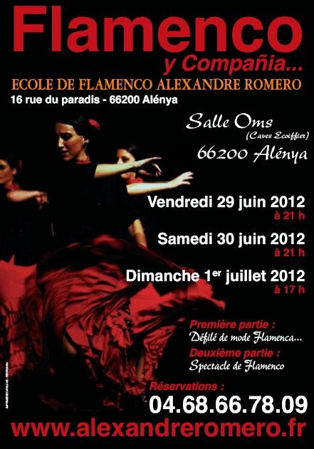 spectacle "flamenco y compania" alenya 66 Affich10