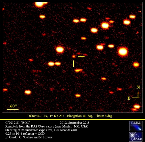 Une comète plus brillante que la Lune sera visible en 2013 - La Comète de l'Avertissement ? C2012s10