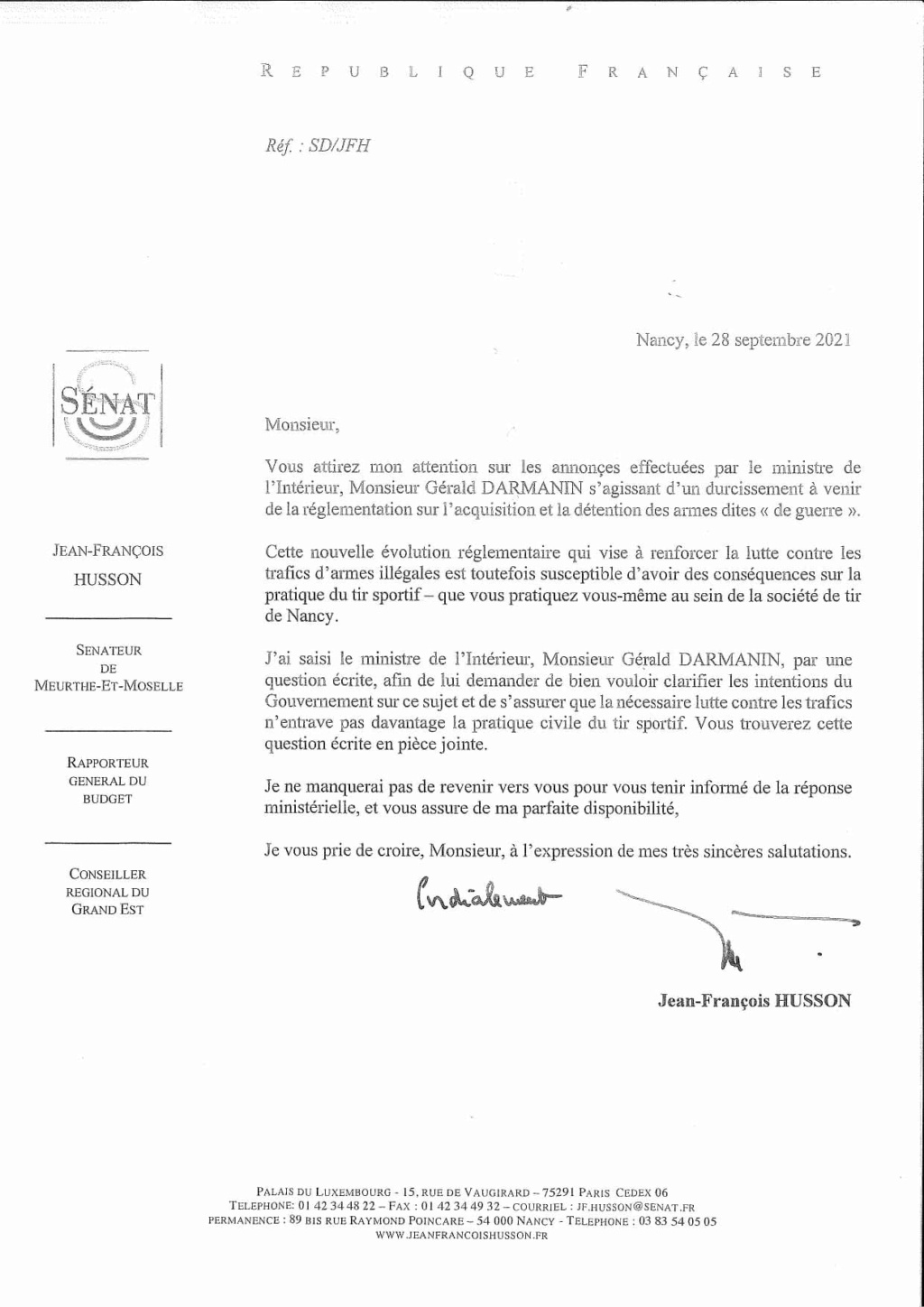 A.1-11 : question au Sénat 24506810