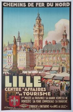 Encre d'Albert Dequene Marché à Lille 1937 pour l'ouvrage "Ceux du nord". Dequen10