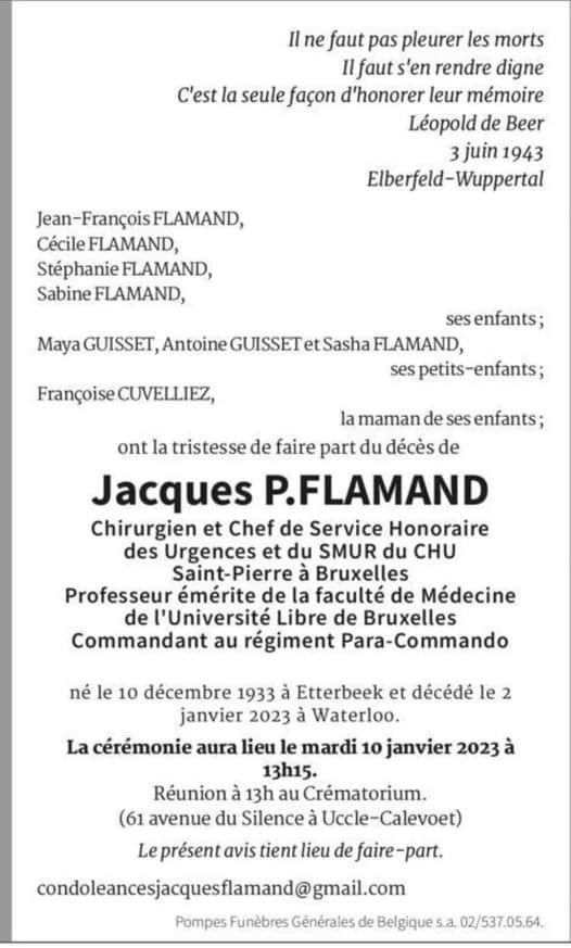 Un pionnier de l'amu ( ecosamu source de l Ifamu ) nous a quitté hier Prof Jacques Flamand 32317110
