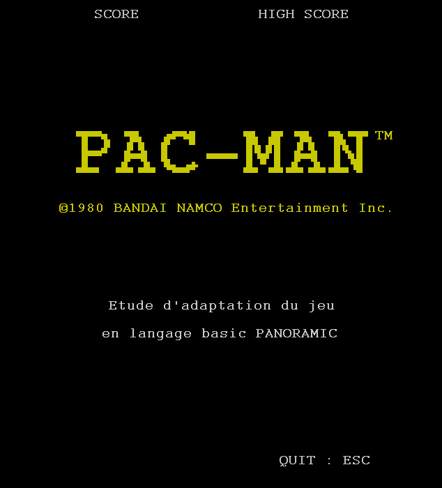 Ebauche du jeu Pac-Man Pacman10