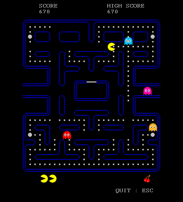 Ebauche du jeu Pac-Man Pacman14