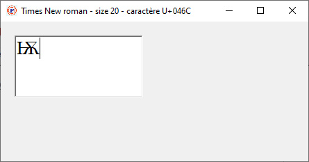 comment afficher les caractères d'une page unicode? Unicod10