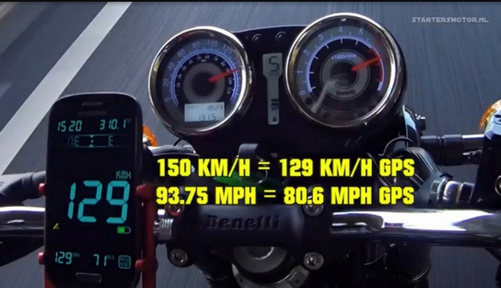 régler la différence compteur GPS /compteur moto Vmax10