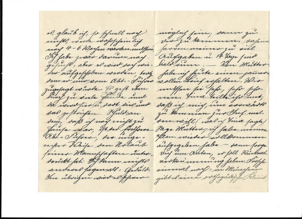 Correspondance Fliegerabteilung - 1915-1918 Manusc22