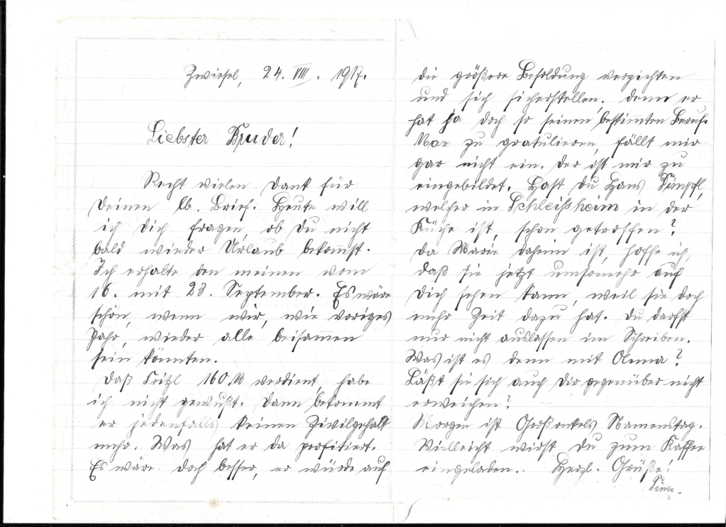 Correspondance Fliegerabteilung - 1915-1918 Manusc24