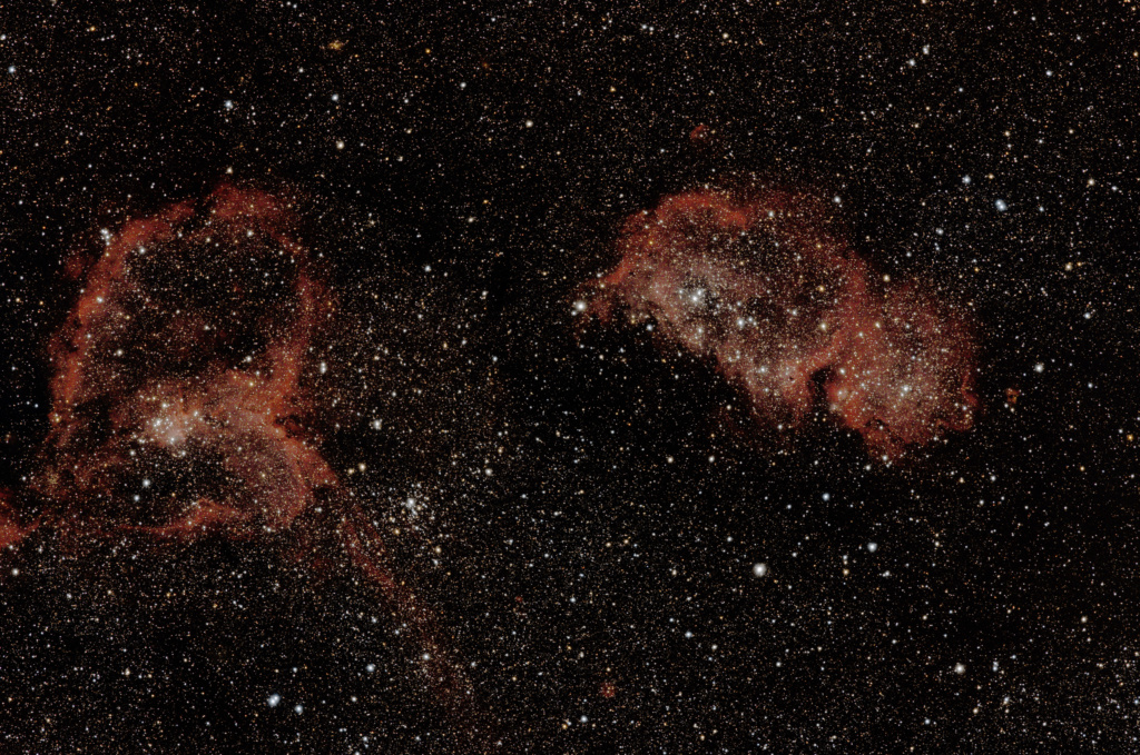 Nébuleuse de l'Âme et du Coeur IC1848 et IC 1805 Ic184812