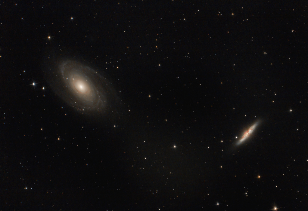 Re visite M81 Bode's et M82 Cigare Galaxies M81m8212