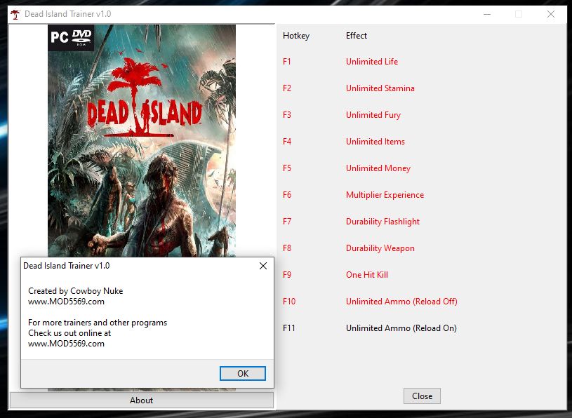 Dead Island Trainer v1.0 - MOD5569 Forums