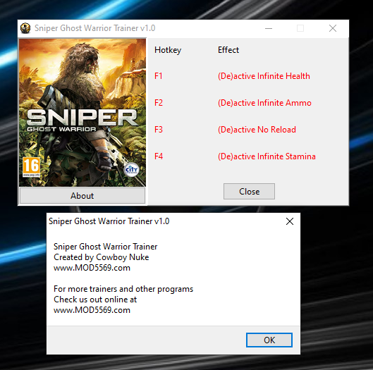 Sniper Ghost Warrior Trainer v1.0 - MOD5569 Forums