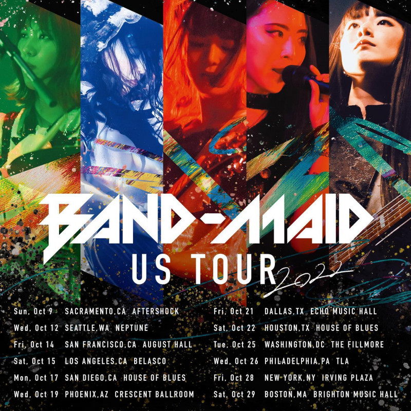 BAND-MAID (GN'R, 6 de noviembre, Japón) ❤️ Gira norteamericana 2022-2023 ⚡︎ Lollapalooza 2023 Bandma17